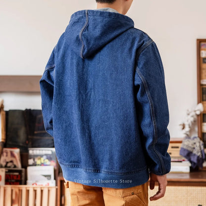 Hooded Denim Active Jacket