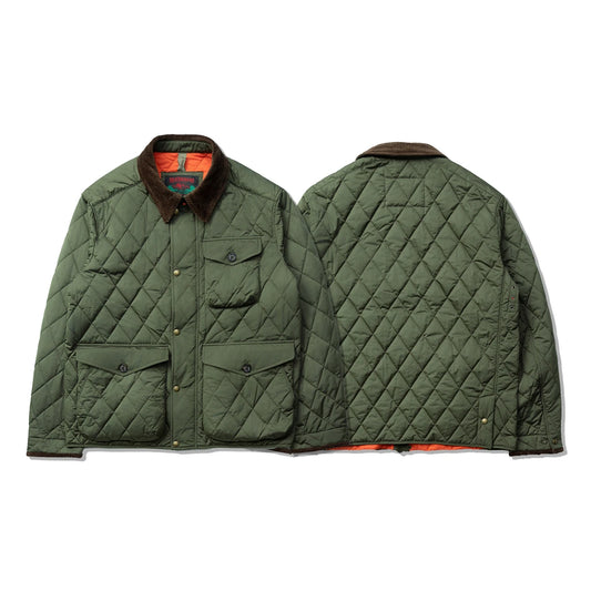 Olive Quilted Utility Jacket