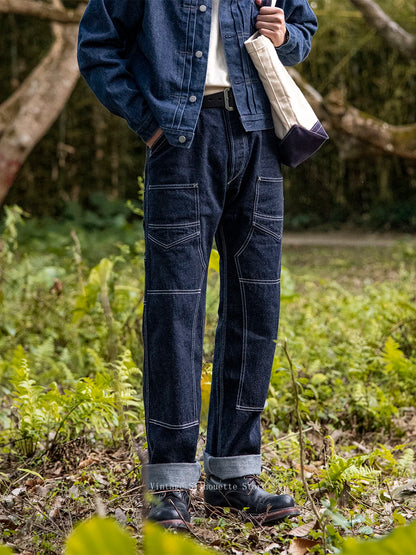 Double Knee Denim Work Pants