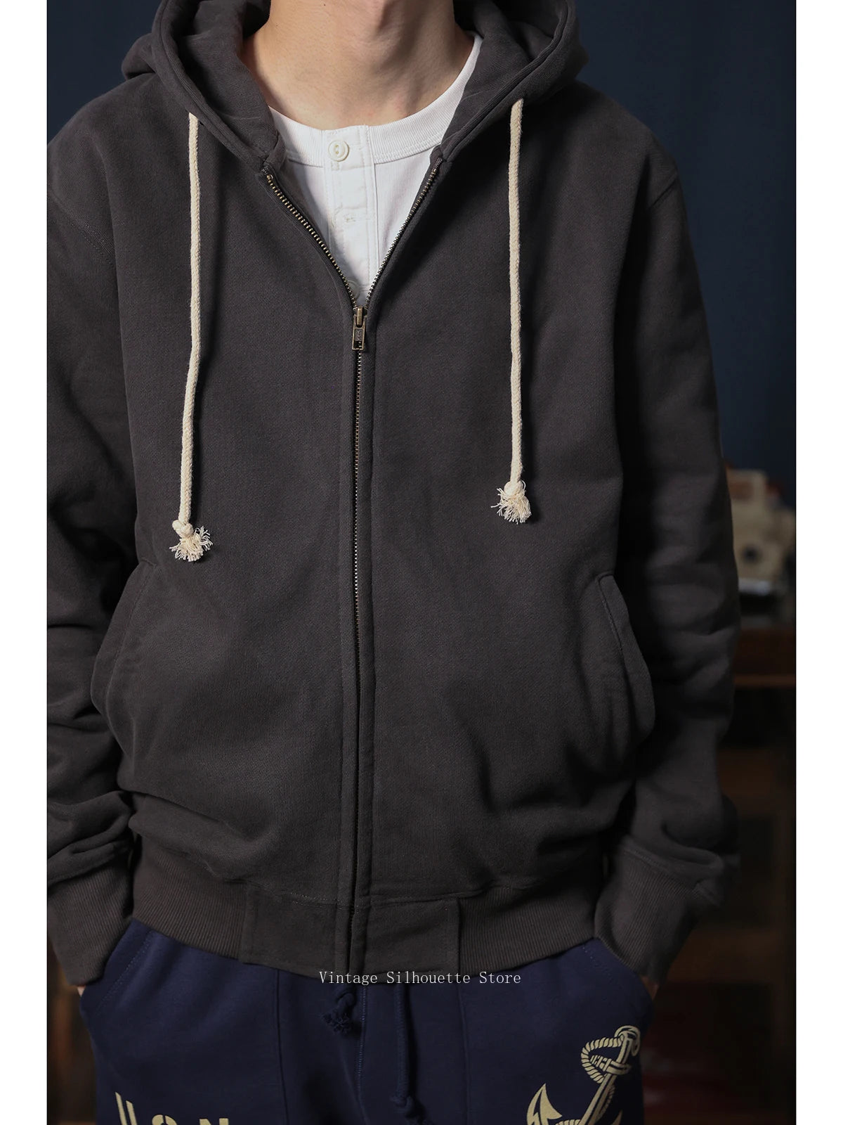 French Terry Zip Hoodie