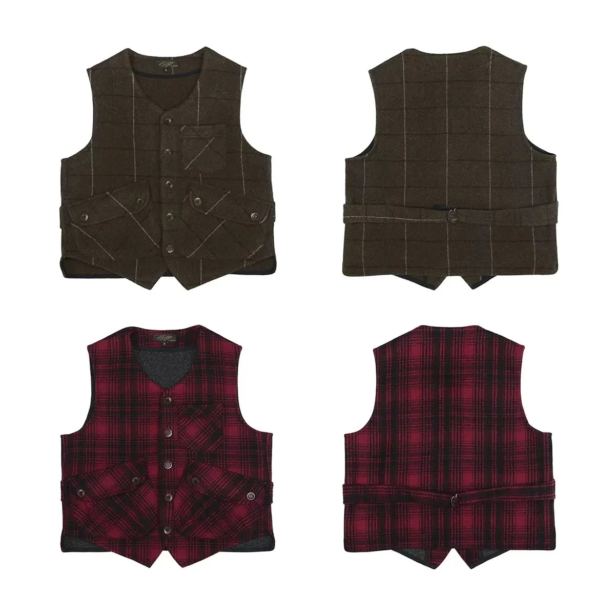 Plaid Hunting Utility Vest