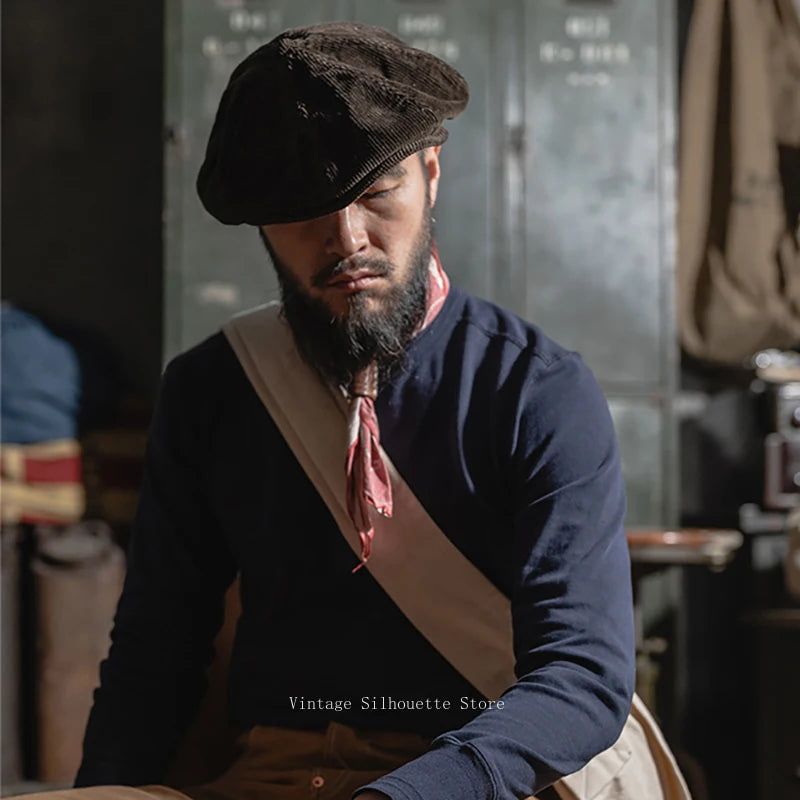 Corduroy Eight Panel Newsboy Cap