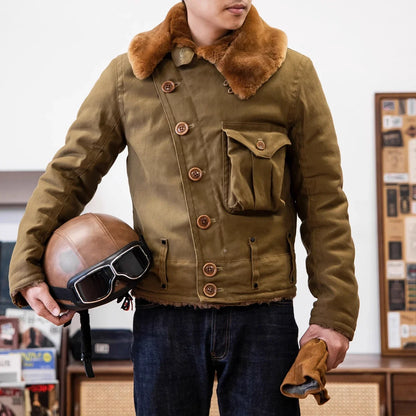 Waxed Taildragger Flying Jacket