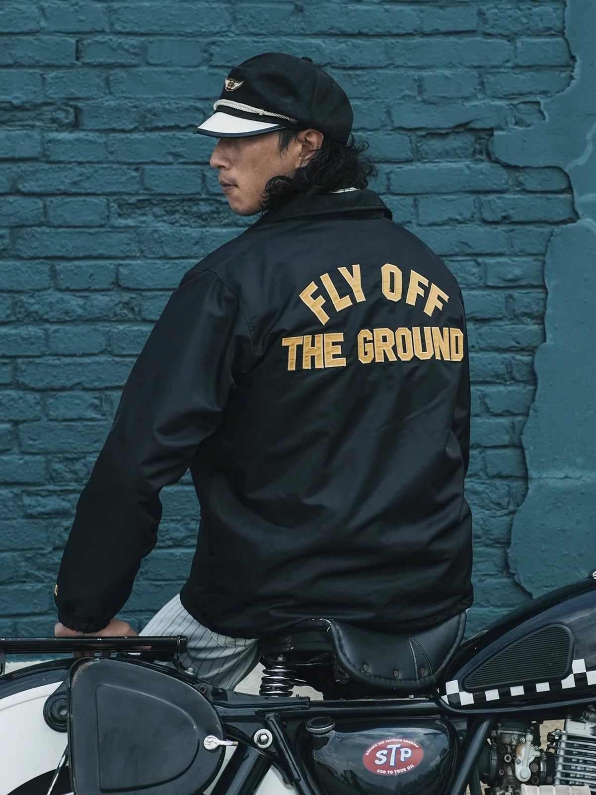Lined Nylon Rider Jacket