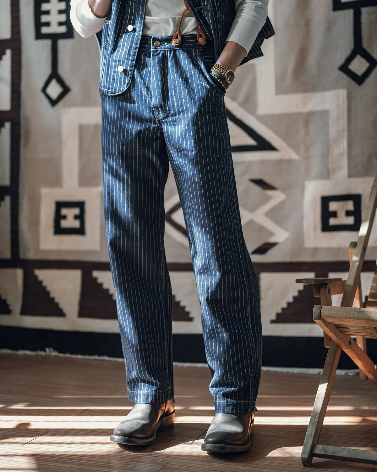 Wabash Stripe Railroad Pants