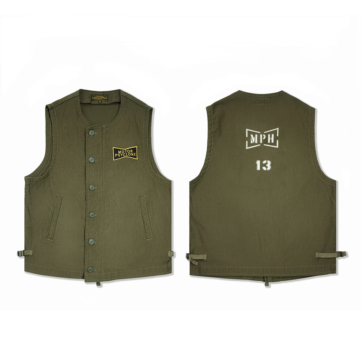 Army Green Deck Worker Vest