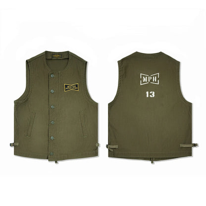 Army Green Deck Worker Vest