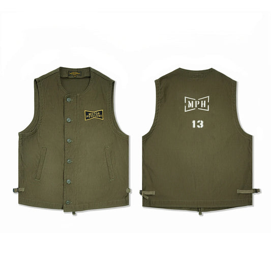 Army Green Deck Worker Vest