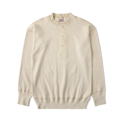 Ribbed Long Sleeve Henley