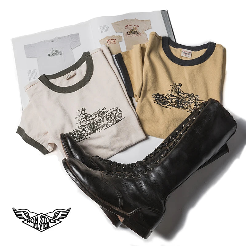 Rider Graphic Ringer Tee