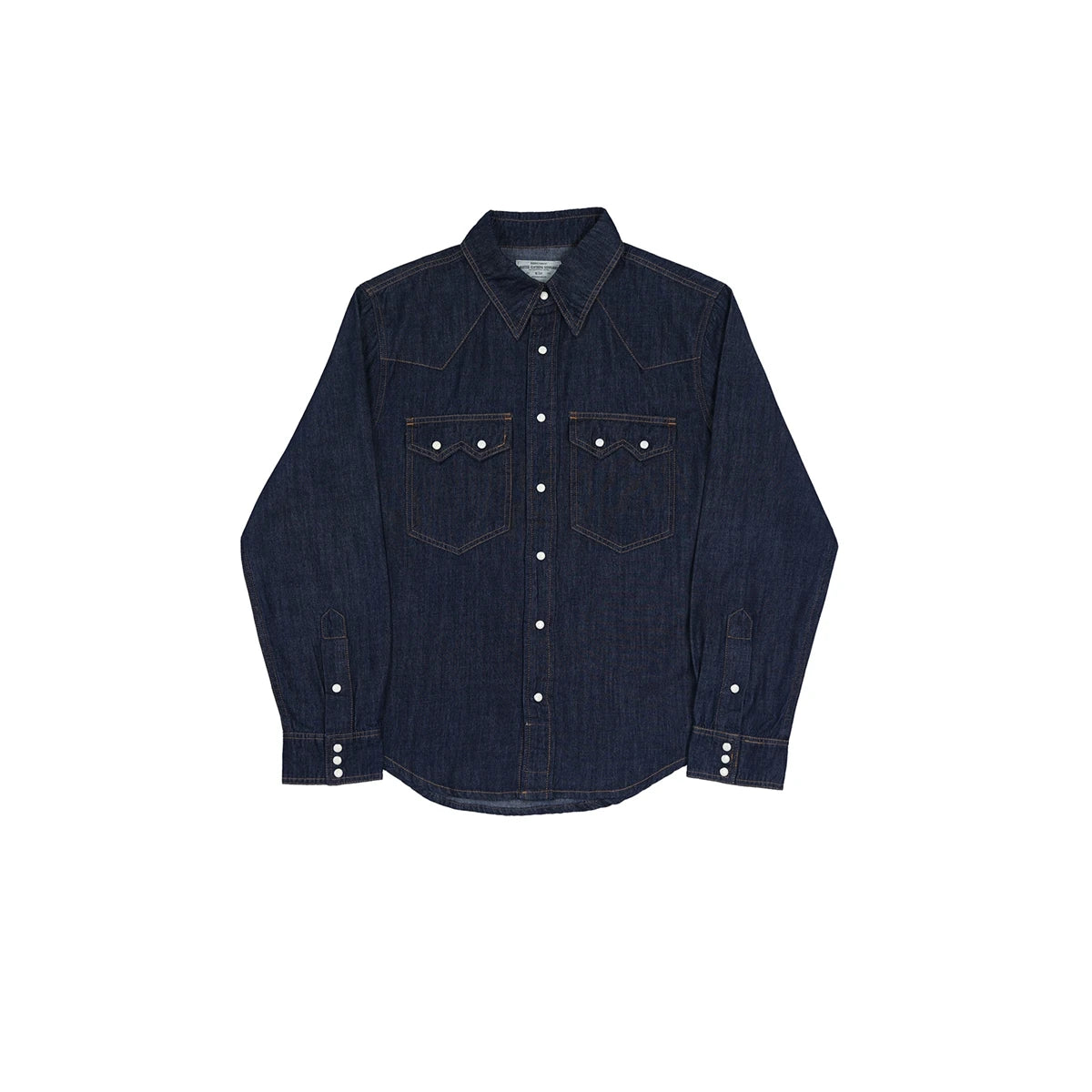 Slub Denim Western Shirt
