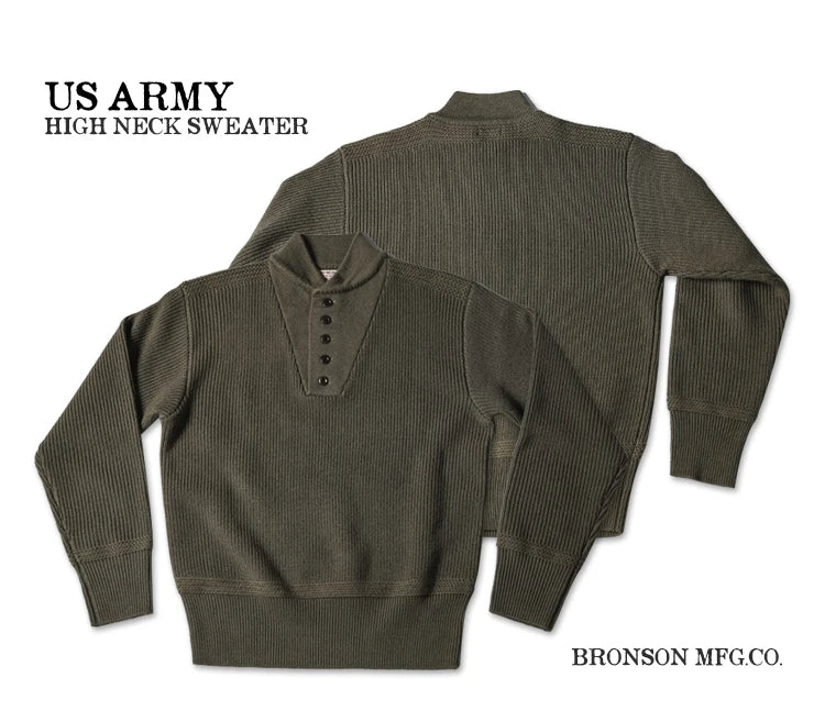 Military High Neck Sweater