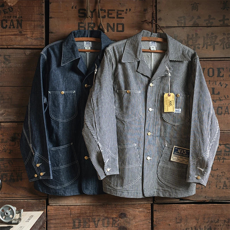 Hickory Stripe Chore Jacket
