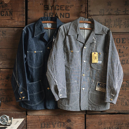Hickory Stripe Chore Jacket
