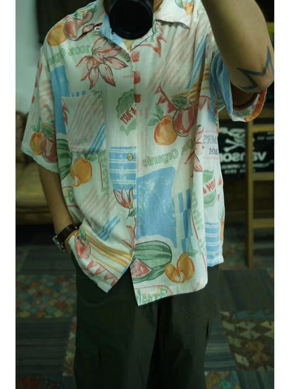 Cotton Linen Hawaiian Shirt