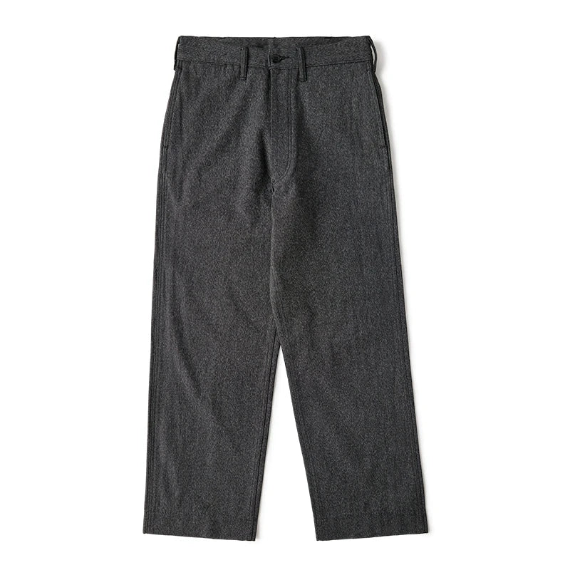 Salt Pepper Wide Work Trousers