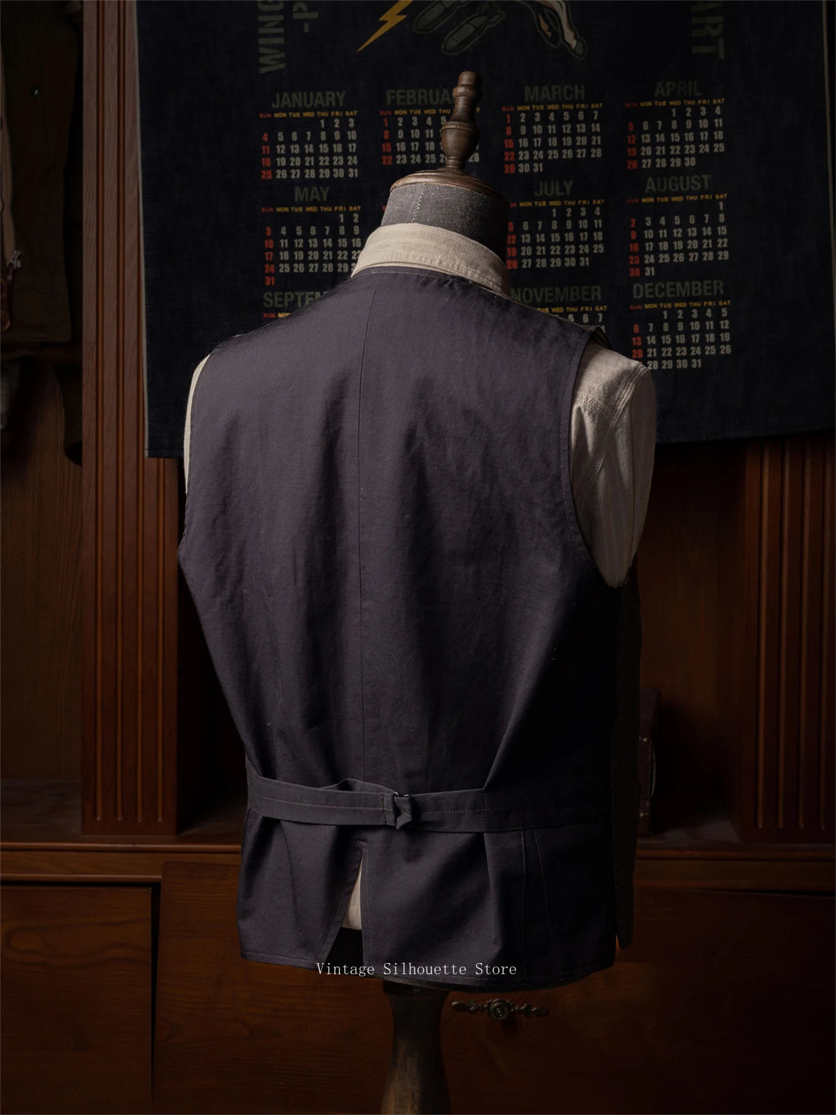 Brown Stripe Work Vest