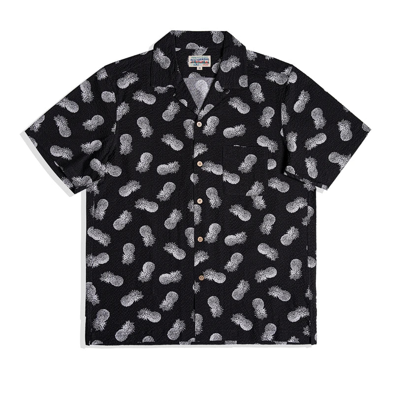 Pineapple Seersucker Hawaiian Shirt