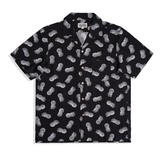 Pineapple Seersucker Hawaiian Shirt