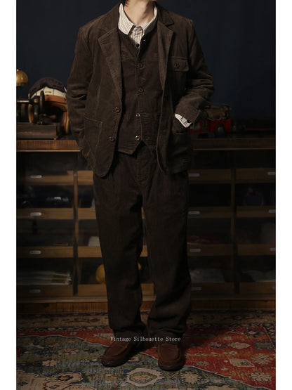Corduroy Work Blazer Jacket