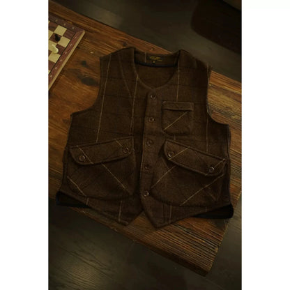 Plaid Hunting Utility Vest