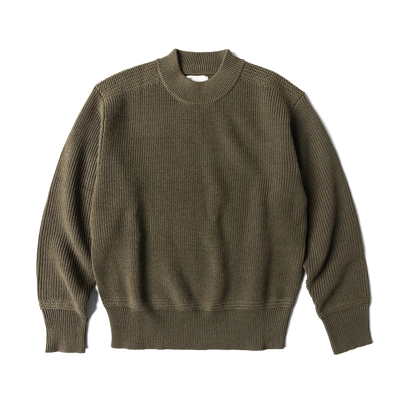 Wool Mock Neck Sweater