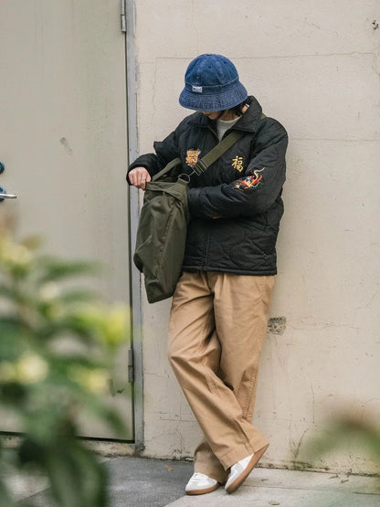 Quilted Embroidered Tour Jacket