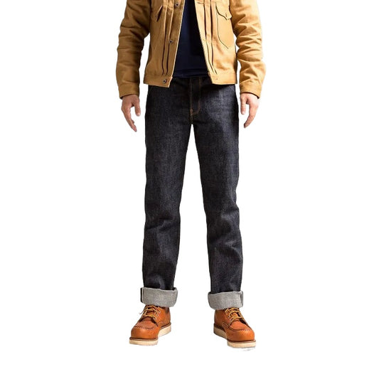Raw Selvedge Back Buckle Jeans